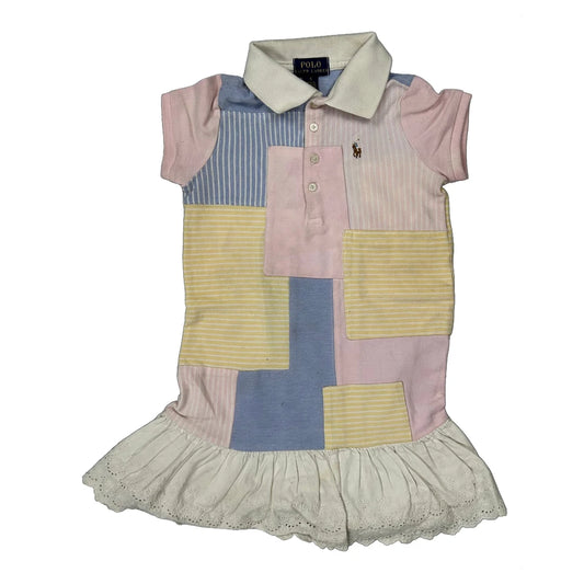 Vintage Age 5 Polo By Ralph Lauren Dress - Small Multicoloured Cotton