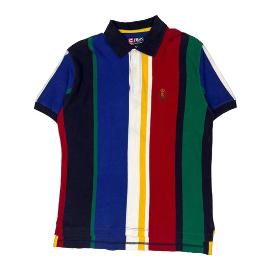 Chaps Ralph Lauren Striped Polo Shirt - Medium Multicoloured Cotton