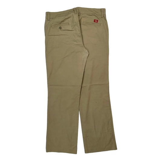 Dickies Trousers - 33W UK 14 Beige Cotton
