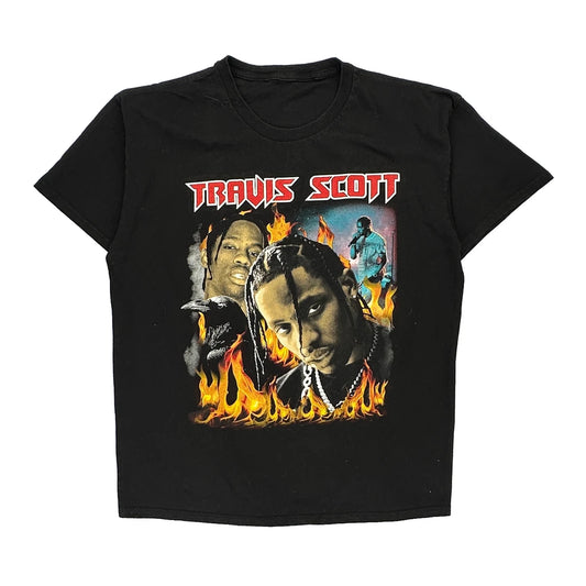 Travis Scott Unbranded Band T-Shirt - XL Black Cotton