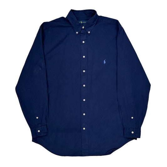 Ralph Lauren Shirt - Large Navy Cotton