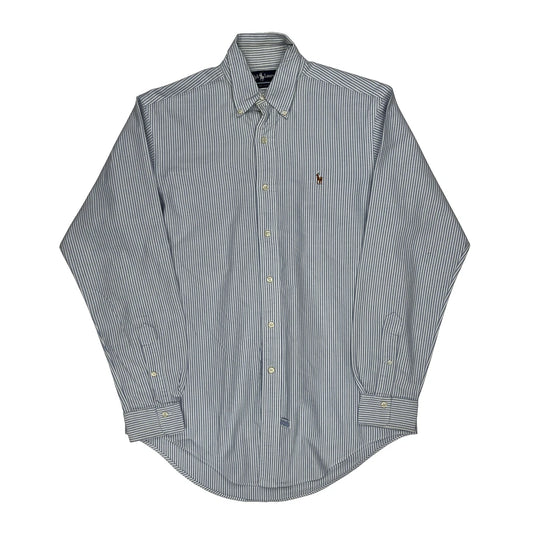 Ralph Lauren Striped Shirt - Medium Blue Cotton