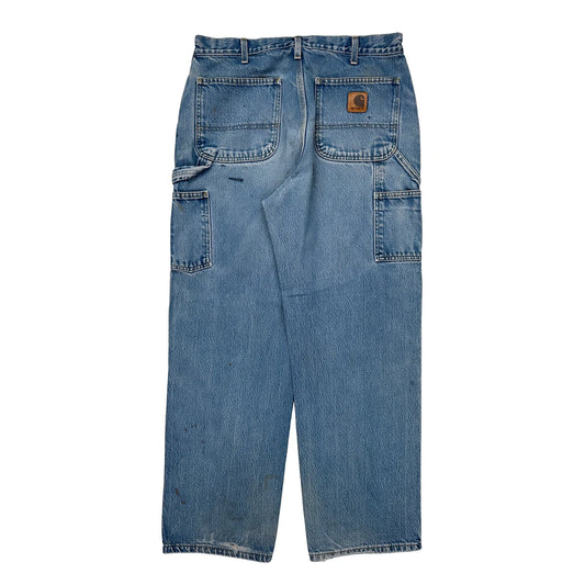 Carhartt Carpenter Jeans - 32W 32L Blue Cotton