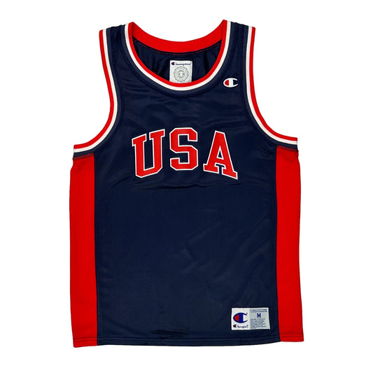 Usa Champion Jersey - Medium Navy Polyester