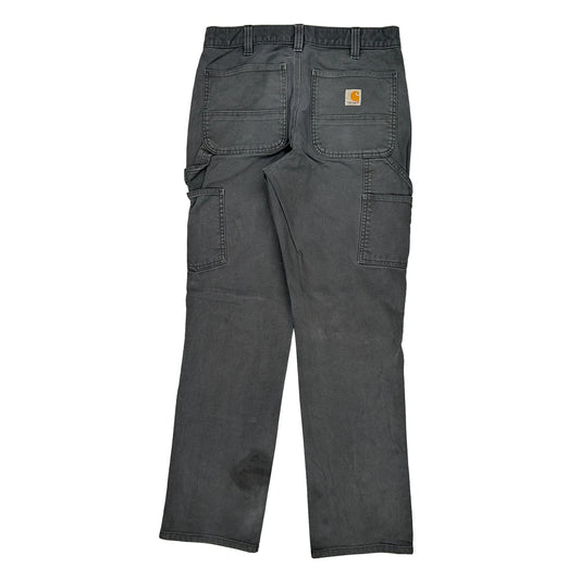 Carhartt Double Knee Carpenter Trousers - 32W 34L Grey Cotton