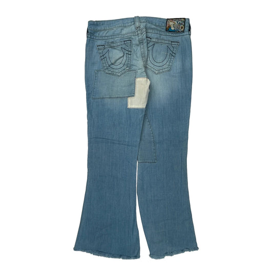 True Religion Flared Jeans - 34W UK 14 Light Wash Denim