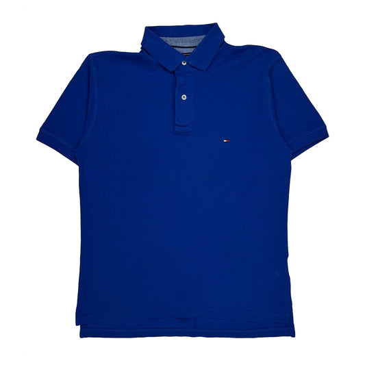 Vintage Tommy Hilfiger Polo Shirt - Medium Blue Cotton