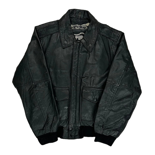 First A2 Leather Jacket - Medium Black Leather