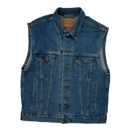 Levis Denim Gilet - Medium Blue Denim