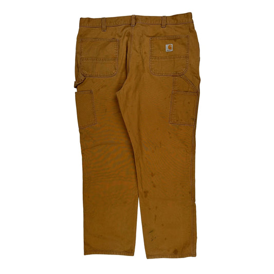 Carhartt Carpenter Trousers - 40W 34L Brown Cotton
