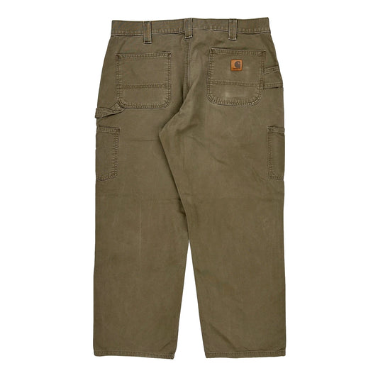 Carhartt Carpenter Trousers - 36W 28L Brown Cotton
