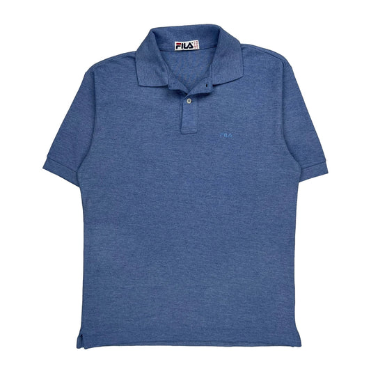 Fila Polo Shirt - Small Blue Cotton
