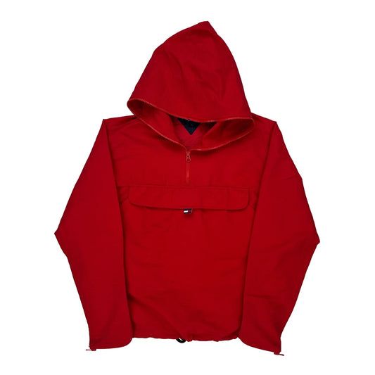 Tommy Jeans Windbreaker - Large Red Nylon
