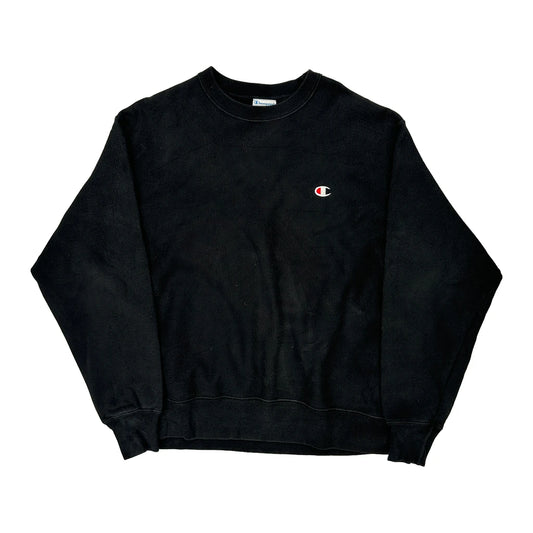 Reverse Weave Champion Sweatshirt - XL Black Cotton