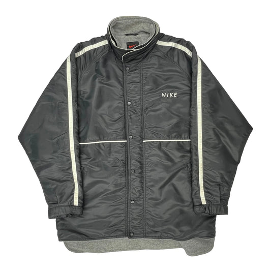 Nike Jacket - Large Grey Polyester