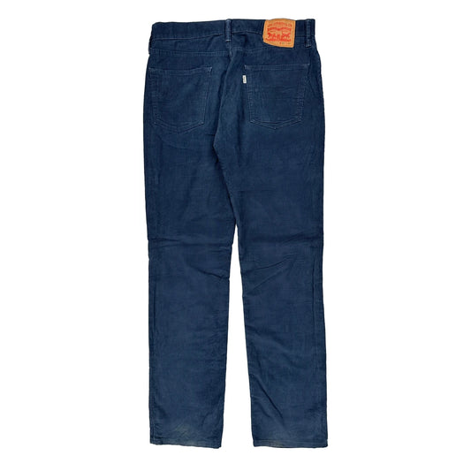 Levis Cord Trousers - 34″ Waist Blue Cotton