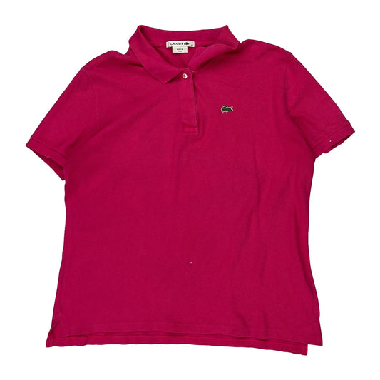 Lacoste Polo Shirt - 3XL Pink Cotton