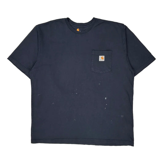 Carhartt T-Shirt - XL Navy Cotton