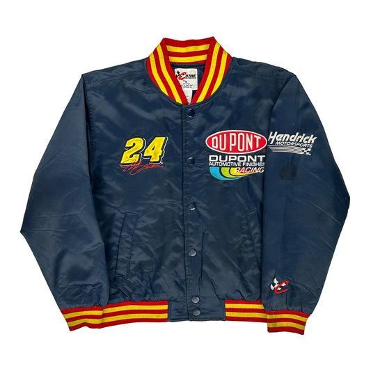 Jeff Gordon Chase Authentics Nascar Varsity Jacket - Medium Navy Nylon