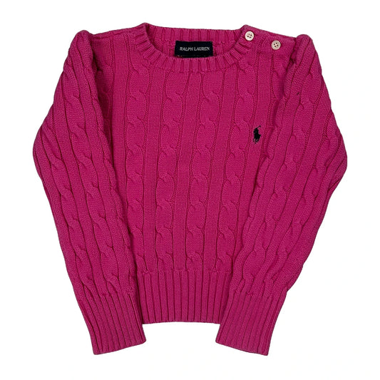 Age 4 Ralph Lauren Jumper - Small Pink Cotton