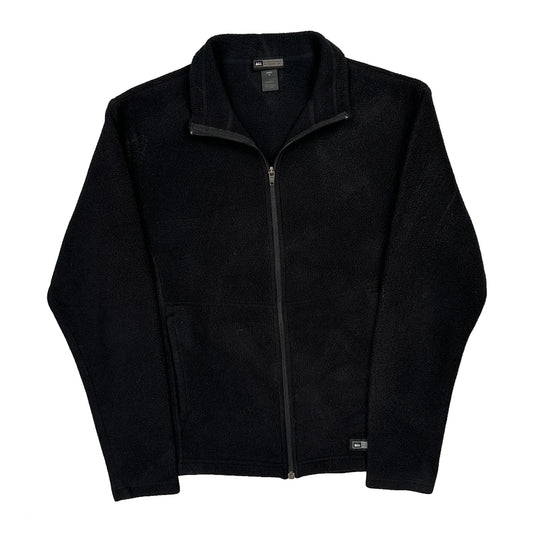 Rei Fleece Jacket - Medium Black Polyester