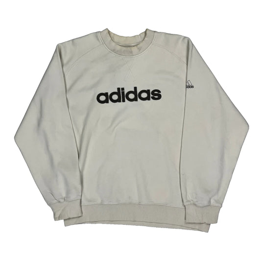 Adidas Sweatshirt - Medium Beige Cotton Blend