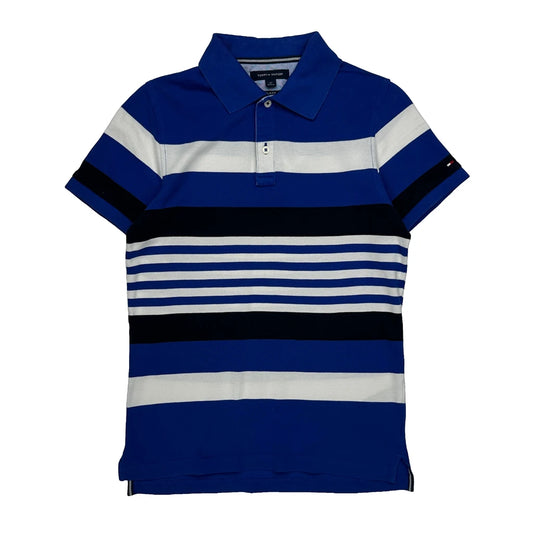 Vintage Tommy Hilfiger Slim Fit Polo Shirt - Small Blue Cotton