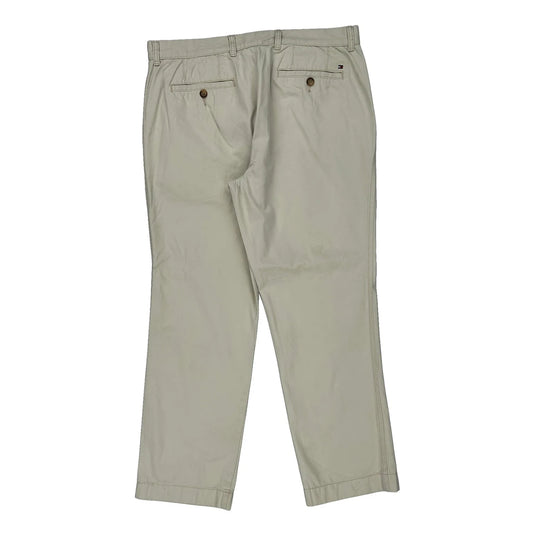 Tommy Hilfiger Slim Fit Chinos - 34W 30L Beige Cotton