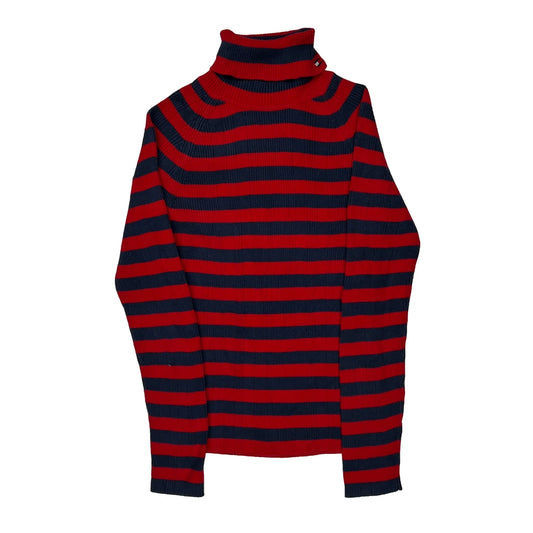 Tommy Hilfiger Striped Jumper - Medium Navy Cotton