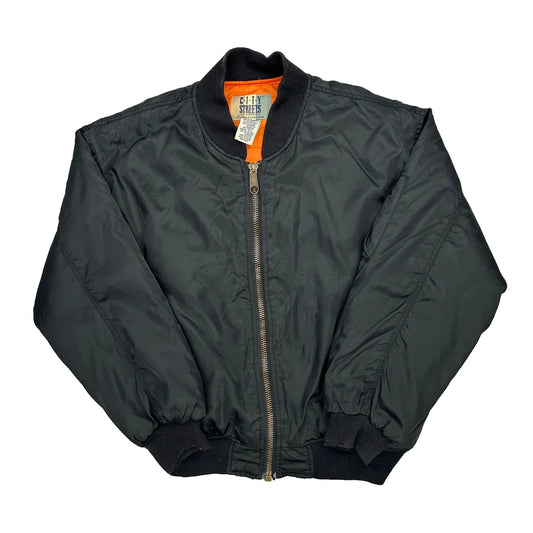 City Streets Bomber Jacket - Medium Black Nylon
