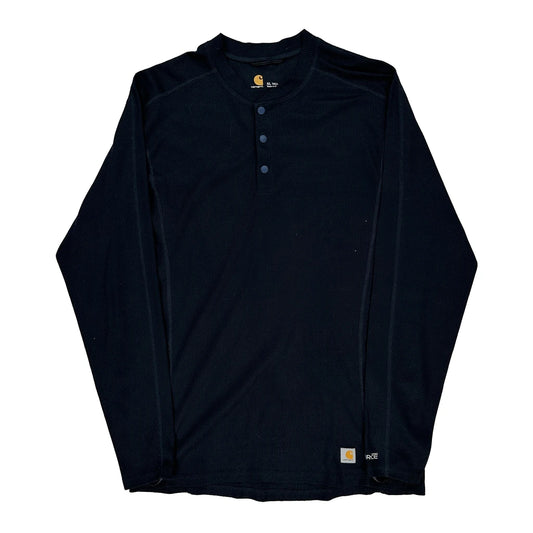 Carhartt Long Sleeve T-Shirt - XL Black Cotton