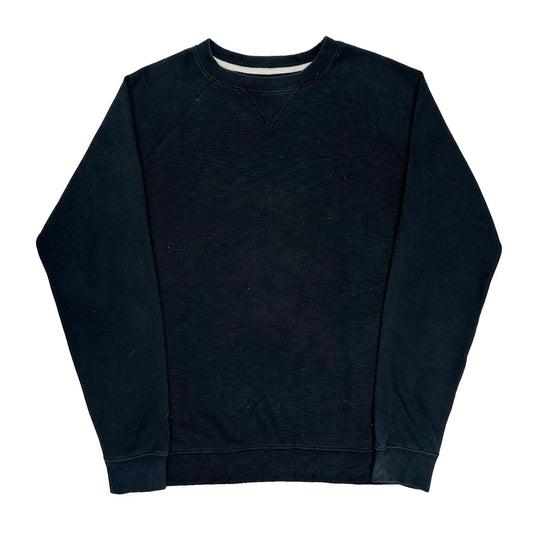 Quiksilver Sweatshirt - Large Black Cotton