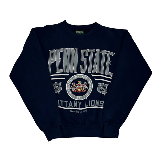 Vintage Penn State Nittany Lions American Eagle College Sweatshirt - Medium Navy Cotton