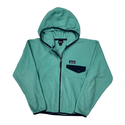 Age 10 Patagonia Fleece Jacket - Medium Green Polyester