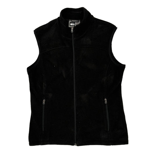 Rei Fleece Jacket - Large Black Polyester