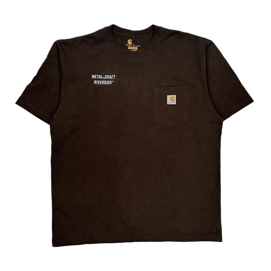 Vintage Metal Craft Riverside Carhartt T-Shirt - Large Black Cotton