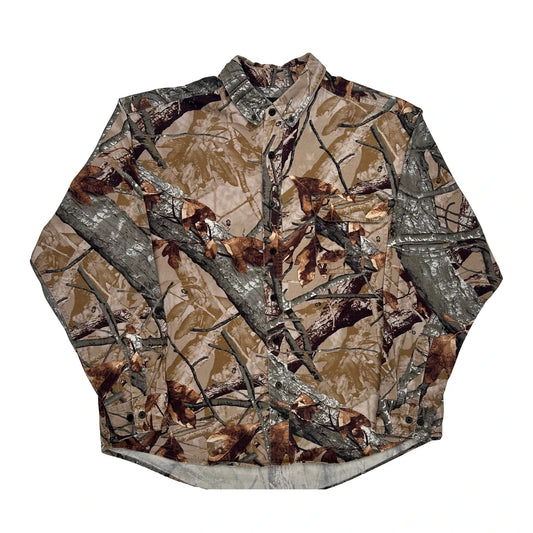 Vintage Outfitters Ridge Flannel Shirt - XL Camo Cotton