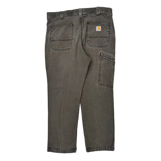 Carhartt Carpenter Trousers - 33W 28L Grey Cotton