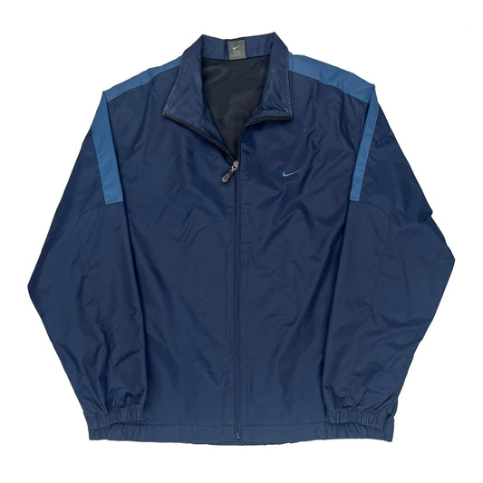 Vintage Nike Windbreaker - XL Blue Polyester