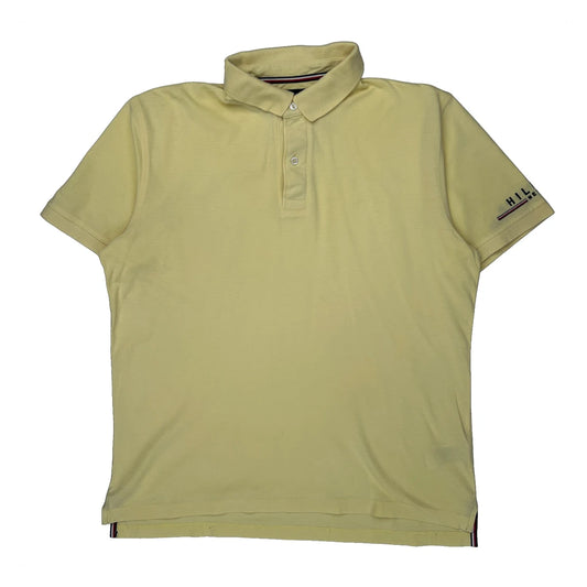 Tommy Hilfiger Polo Shirt - Large Yellow Cotton