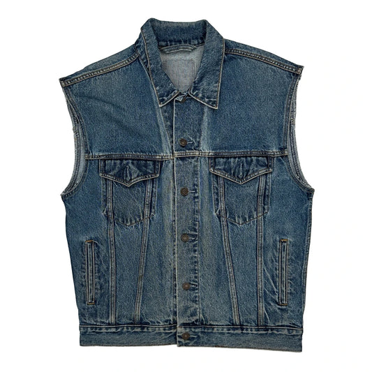 Unbranded Denim Gilet - Large Blue Denim