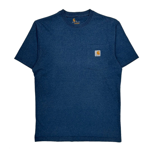 Vintage Carhartt T-Shirt - Small Blue Cotton