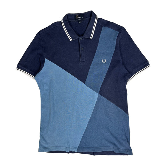 Fred Perry Slim Fit Polo Shirt - XL Blue Cotton