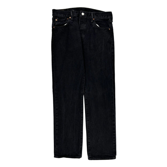501 Levis Jeans - 36W 31L Black Cotton