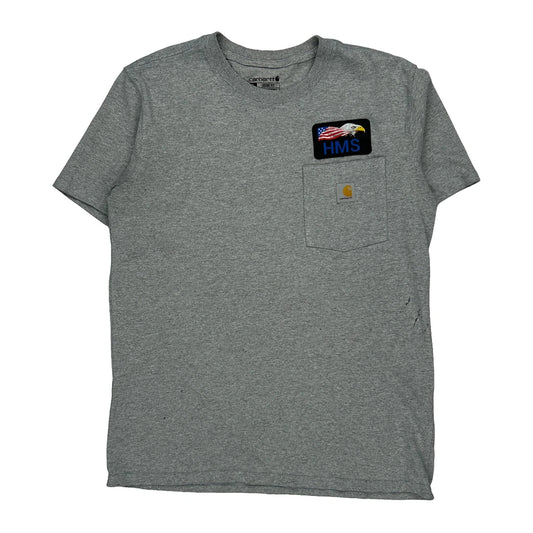 Carhartt T-Shirt - Small Grey Cotton