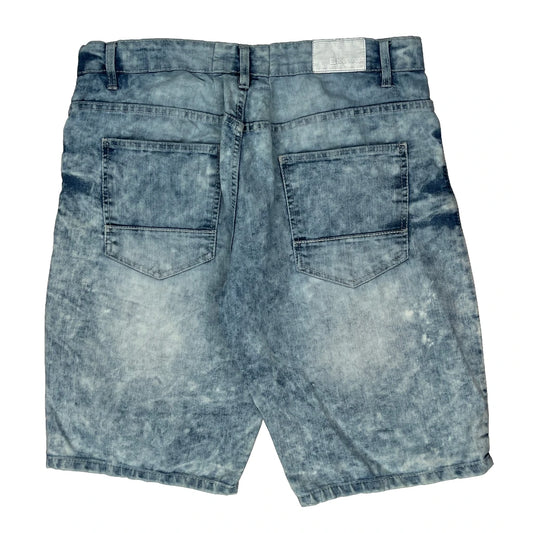 Southpole Slim Denim Shorts - 36W 12L Light Wash Denim