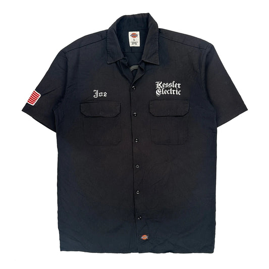 Kessler Electric Dickies Short Sleeve Shirt - Large Black Polyester Blend