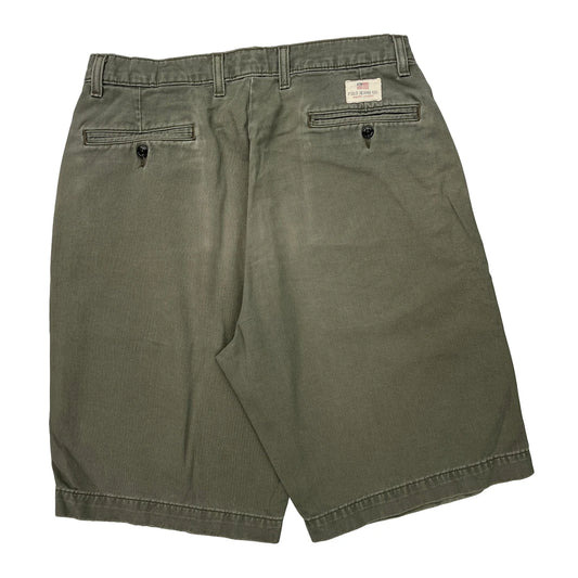 Polo By Ralph Lauren Chino Shorts - 36W 10L Green Cotton