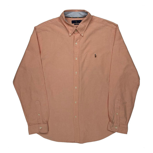 Vintage Ralph Lauren Slim Fit Shirt - 2XL Orange Cotton