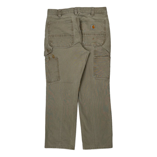 Vintage Carhartt Carpenter Trousers - 31W 29L Beige Cotton